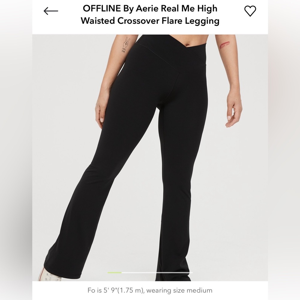 OFFLINE By Aerie Real Me High Waisted Crossover Flare Legging
